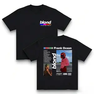 Unisex Frank Ocean Blond Album T-Shirt Vintage Hip Hop Graphic Tee Aesthetic Shortsleeve Casual Streetwear for Fans
