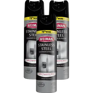 17 oz Stainless Steel Cleaner & Polish Aerosol 3-Pack Fights Fingerprints Better Streak-Free Shine