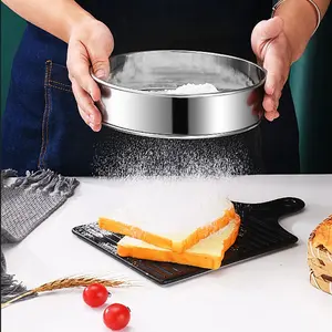 Stainless Steel Flour Sifter, 1 Count Handheld Flour Sifter, Kitchen Baking Tool for Precise Baking and Cooking