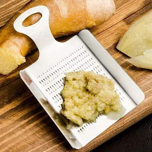 1pc Ginger Grater, Stainless Steel Masher, Ginger Grinder, Food Grater, Mini Grater For Garlic Fruit Root Vegetables, Kitchenware, Utensils