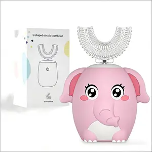 Kids Electric U Shaped Toothbrush Children Rechargeable Sonic Toothbrush Toddler baby toothbrushes Full Mouth 6 Cleaning Modes Oral hygiene