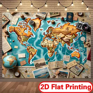 2D Flat Print Polyester Banner Decoration Backdrop for Theater Stage & Performances