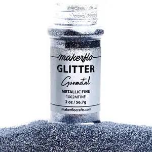 Makerflo Metallic Fine Glitter - Gunmetal