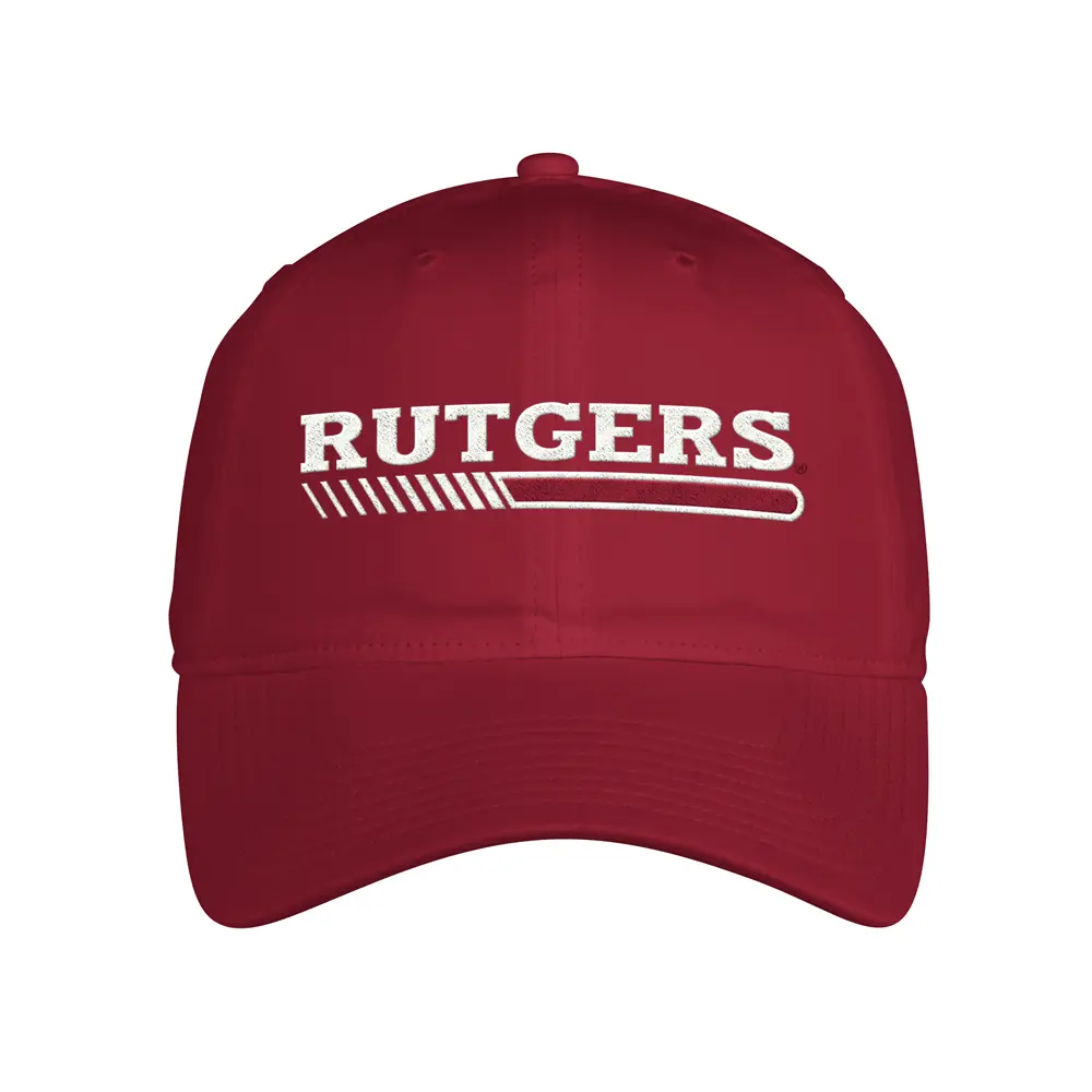 adidas Mens Rutgers Scarlet Knights Coach Slouch Adjustable Cap Casual - Red