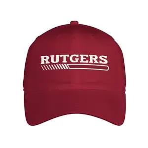 adidas Mens Rutgers Scarlet Knights Coach Slouch Adjustable Cap Casual - Red