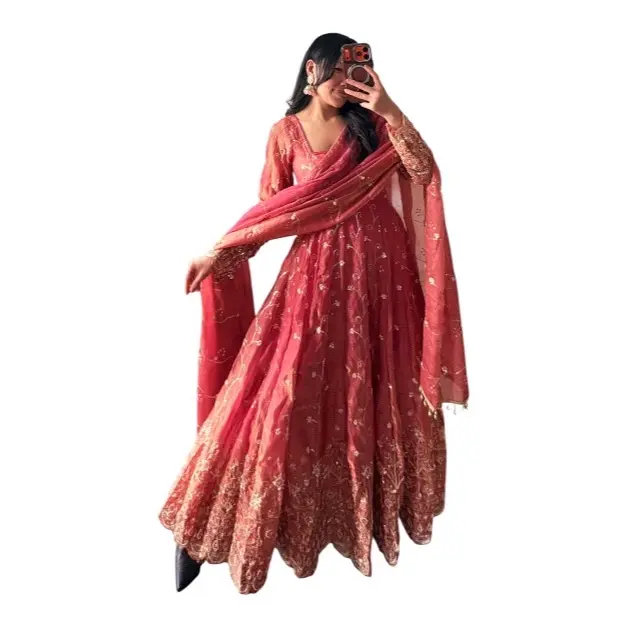 Heavy Handwork Anarkali Suit