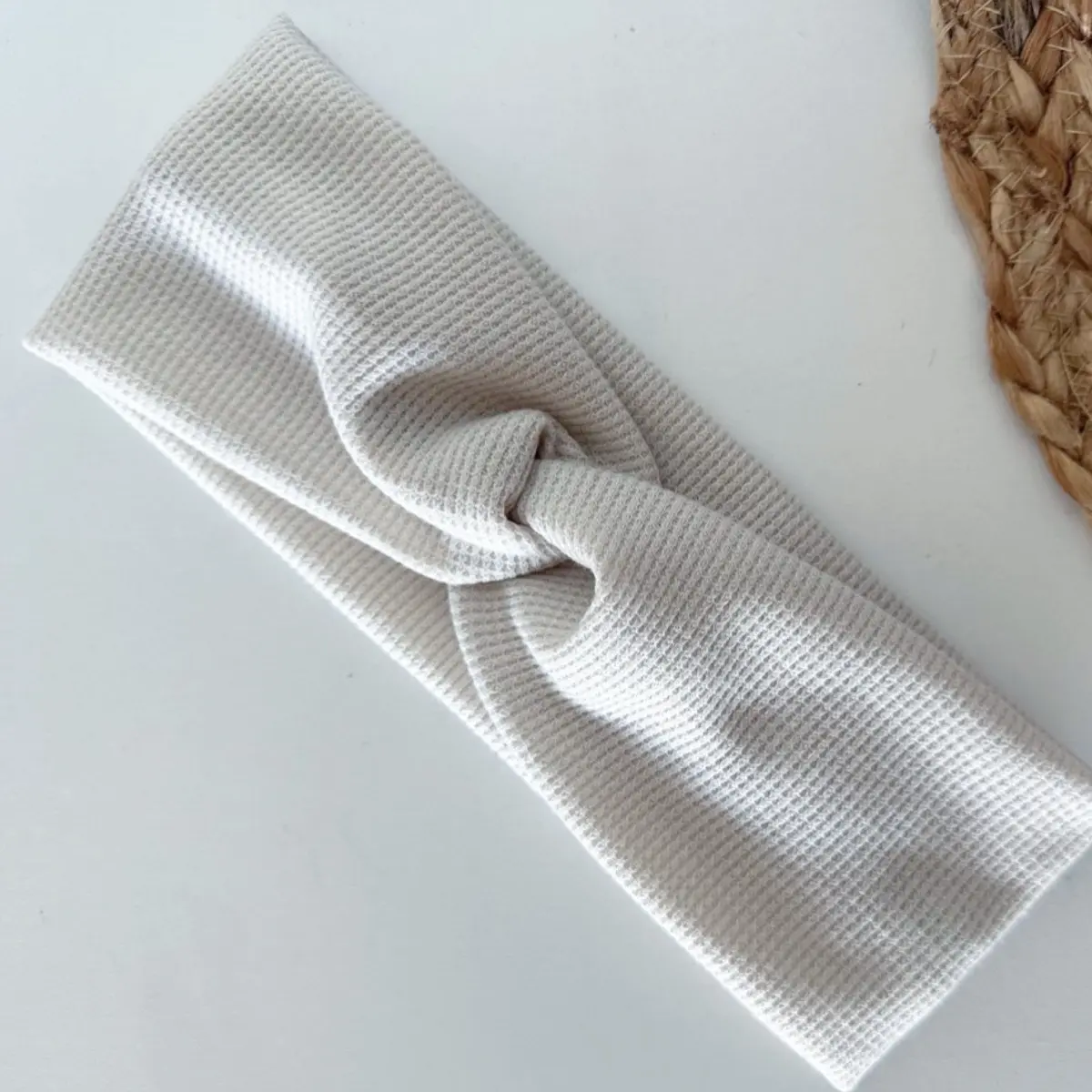 Ivory Ribbed Headband