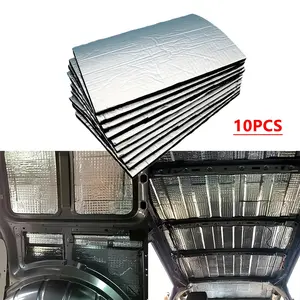 10 Pcs Car Sound Deadening Mat, Automotive Sound Insulation Material, Auto Audio Sound Dampening Pad, Car Soundproofing Accessory, Car Interior Accessory