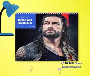 Roman Reigns 2026 Wall Calendar - Customizable & Trendy Design for Organized Planning - Perfect Gift for Fans - 11x8.5 or 14x11.5 Sizes Available Y