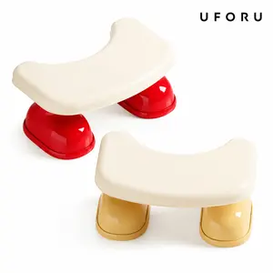 UFORU Squatting Toilet Stool Non-slip Bathroom Step Stool For Adults and Children Relieves Constipation and Hemorrhoids Cream White/Red Available,dealsforyou#SummerWins