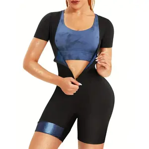 Women's Casual Short Sleeve Yoga Jumpsuit Comfort Sport Onesie