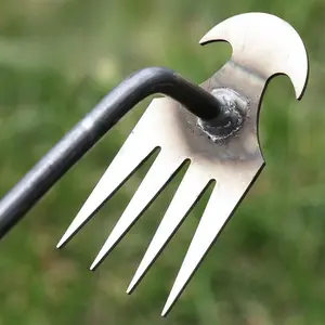 2025 Hand Weeder Tool, Rubber Handle Manual Weeder Puller Tool, Uprooting Weeding Tools, Crack Weeder Crevice, 4 Teeth Weeding Tool, Weeding Artifact Tool for Gardening(3 Pcs)