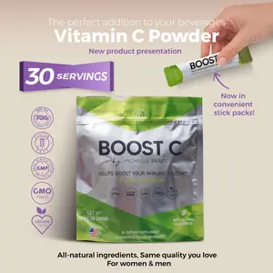 Michelle Peiret Boost C - Dietary Vitamin C Supplement (30 Servings) - Healthcare Optimum Drinkable Natural Fitness