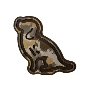 Sitting Beagle Outline Turtle Box Foam Sticker