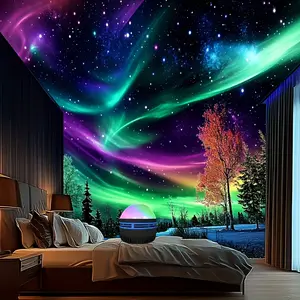 2-in-1 Northern Lights and Wave Projector, Northern Lights Projector, 16 Light Effects, Bedroom, Party, LED Color Changing Light, Home Decoration, Valentine's Day, Mother's Day, Easter Gift Audio