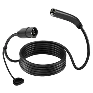 VEVOR EV Charger Extension Cable for Tesla,  48Amp 21 ft Max 240V 11.52 kW with NACS Plug, EV Extension Cord for Level 1/2 Tesla Mobile/Wall Connector/Destination Charger, Model Y/X/3/S, Carrying Bag