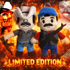 Exclusive Cartoon Plush Llavero / Keychain– 6 Inch Collectible Stuffed Doll. Detachable Accessories, Limited Edition.