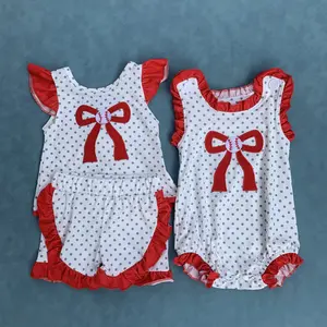 Embroidery baseball  kids summer outfit
