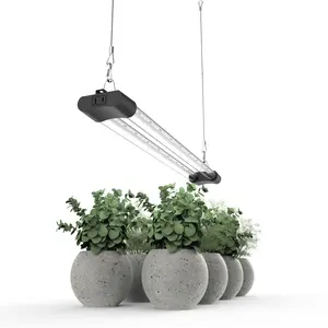 APICDOM 4FT LED Grow Light Full Spectrum Light Linkable 5000K Daylight + 660nm Red Indoor Plant Lighting Fixture