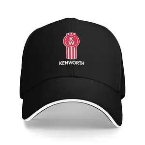 Vintage Kenworth Adjustable Trucker Baseball Cap - Unisex Polyester Adjustable Size Hat with Graphic Alphabet Print, Portable, Hand Washable with Dry Cleaning Option, Ideal for Valentine's & Father's Day Gifts, Casual Classic Trucker Accessory, Adjustable