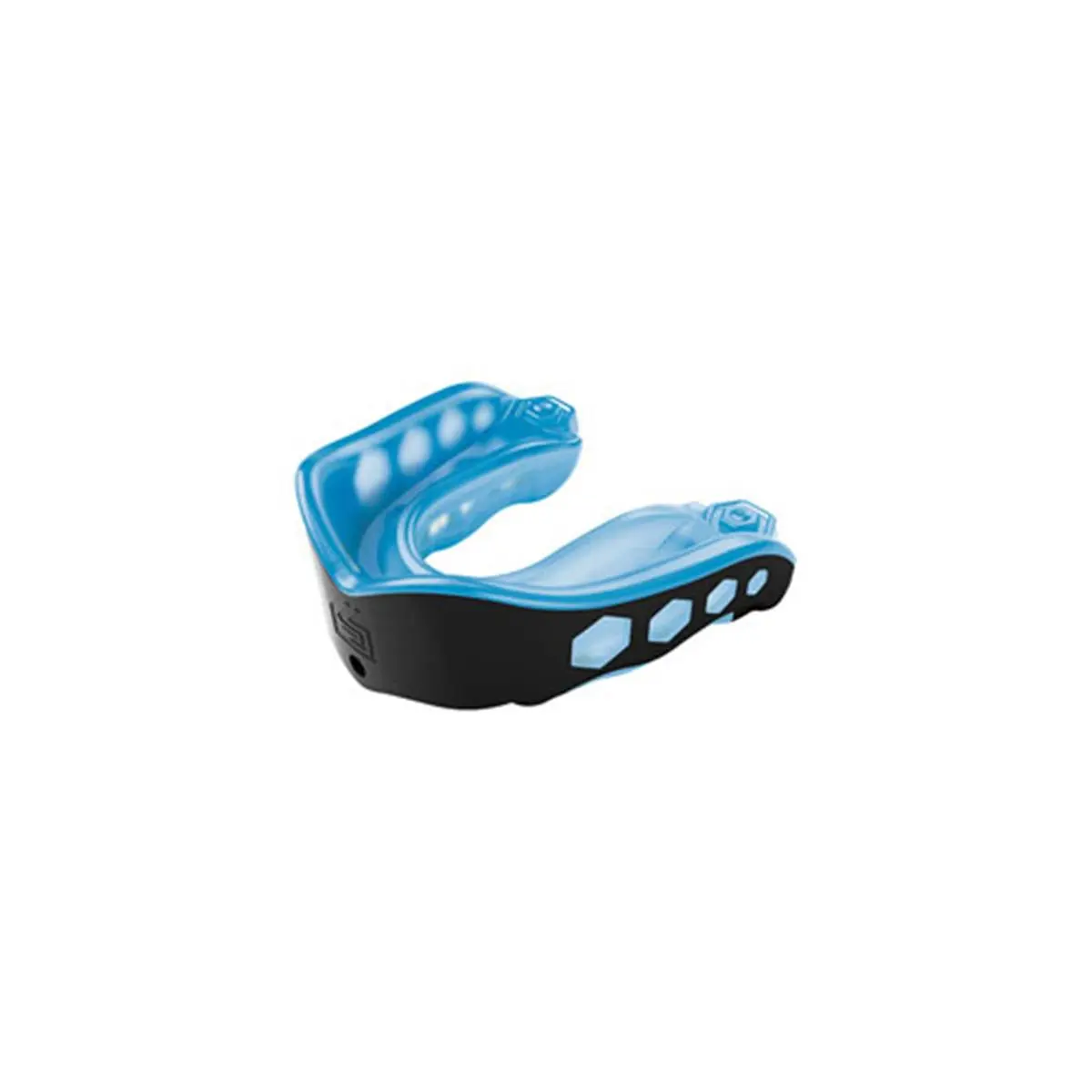 Shock Doctor Gel Max Mouthguard, Adult Convertible with Triple Layer Custom Gel Fit for Boxing and Combat Sports, Blue & Black, Boxing Equipment, Martial Arts, Convertible Tether, Exoskeletal Shock Frame, Custom Molded, Gel Fit Liner Custom Molds