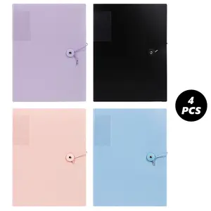 4 Pack A4 Display Folders,Total 160 Pockets Display Book Folder with Plastic Sleeves and Safety Rope Presentation Folders Document Project Folder for School and Offices,Hand Tools Kits,Tools & Hardware