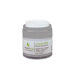 Calm Skin Face Moisturizer | Hyaluronic Acid, Collagen & Red Marine Algae 1.7oz Air Pump