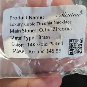 MEIITRUE Jewelry Mystery Box wth Random Fine Jewelry, Moissanite Premium Cubic Zirconia Necklace Bracelet Rings, Perfect Surprise Fun Gift for Parties  and Special Her