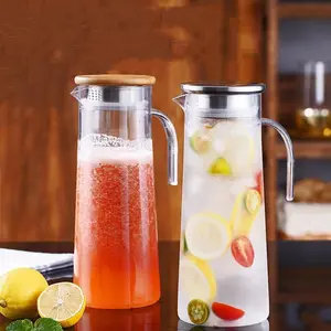 1pc Acrylic Juice Pot, High-End Stripe Tea Pot, Commercial Beverage Dispenser, Durable Acrylic Material, Ideal for Home and Office Use