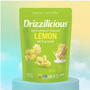 Drizzilicious Lemon Kettle Corn 4.5 oz - 70 Calories with Lemon Crunchies