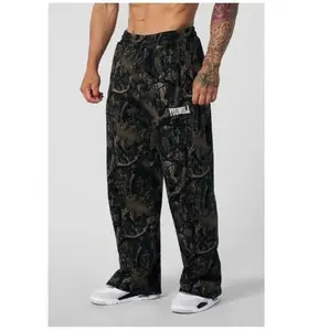 Men’s Young Tree Camo Baggy Sweatpants – Oversized Camouflage Joggers, Loose Fit Streetwear Lounge Pants, Trendy Y2K Casual Cargo Style for Everyday Wear