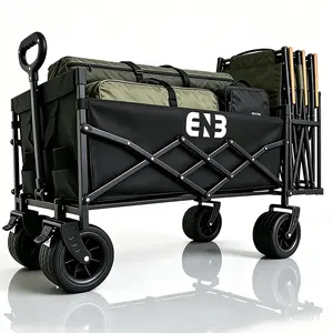 Adjustable-frame folding multi-purpose cart, 980L capacity, for indoor and outdoor storage 580L shopping cart