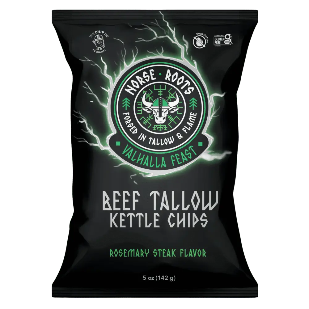 Valhalla Feast - Beef Tallow Kettle Chips (6-Pack)