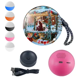 GLOWNEST 2.7-Inch 1080P HD Video Wi-Fi Upload Glass Decorative Round Crystal Memory Sphere Ball, Custom Photo & Video Orb, Mother's Day Gift for Mom, Personalized Home Decor Souvenir,summerwins
