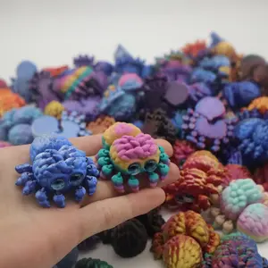 Cute Multicolor Spider Decor, Daytime Home & Office Decoration, Artistic Animal Tank Ornament, Durable Plastic Video Game Theme, Collectible Figurine