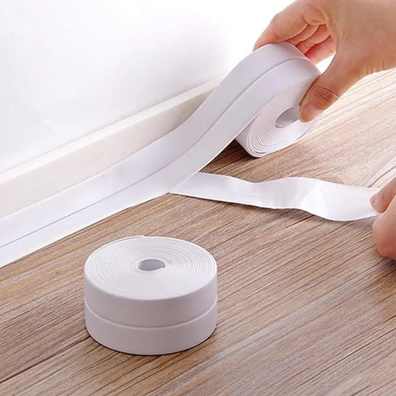 Bathroom Caulking Tape, 1 Roll Sealant Anti-mildew CoolingTape for Summer, Shower Tile Sealant, BathroomAccessories, Fall Decor