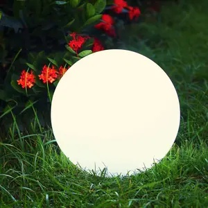 8-inch Solar Globe Light, RGB Solar Ball Light with Remote/Button Control, Outdoor LED Solar Orb Light with 16 Colors & 4 Modes, for Garden Patio Yard Pathway Ambience Landscape Lighting