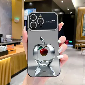 Apple red beautiful gorgeous Pattern AG Matte Glass mobile phone case for iPhone 16ProMax 15 14 13 12 Plus cases camera full protector fashion high quality design fingerprint resistant gift electroplate anti drop durable urban sophisticated phone case