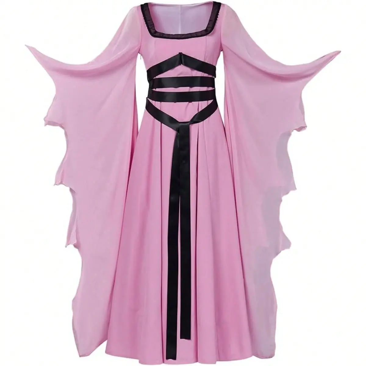 Lily Munster Costume Pink Dress Gothic Vampire Bride Dress for Women