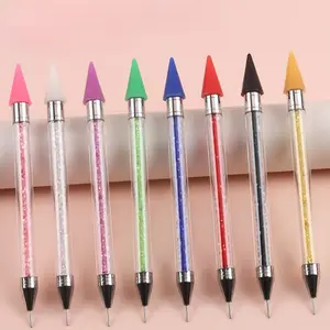 Multifunctional Nail Art Diamond Pen with Wax Tip, Precision Design Tool, Decorative Body Rhinestones, DIY Manicure Accessory, Nail Art Tools