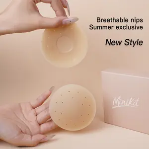 Minikit Adhesive Nipple Covers,Reusable Silicone nips waterproof invisible pasties,Comfortable for Strapless,Seamless Outfits bras Womenswear Bra