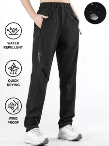 Women's Outdoor Hiking Pants, Zipper Pockets, Spring Summer Camping Climbing, Long Sportswear for Trekking, Mountain Climbing