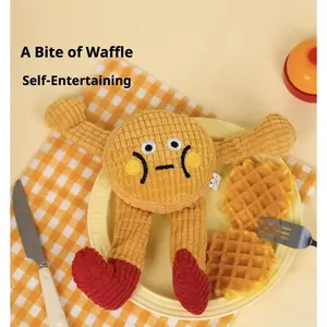 Dog Cat Squeaky Plush Toy with Catnip Bite Resistant Teething Chew