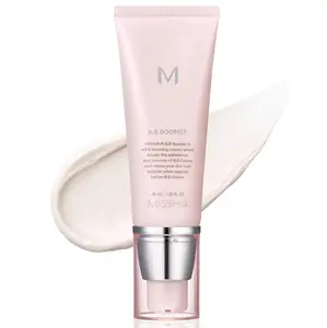 MISSHA M BB Boomer Primer for Face I Creamy-Soft, Illuminating Makeup Primer for Dewy Finish, Hydrating Radiant Cream, Moisturizing Makeup Base, Glass Skin, 1.35 Fl oz/40ml