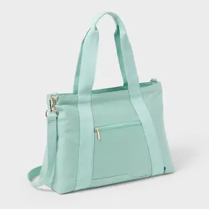 Solid Canvas School Tote Bag - Open Story