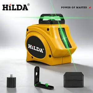 5 Line 360° Laser Level, Self Leveling Laser Level with Pulse Mode,Cross Line Laser, 2 Brightness Levels,Function ,Green Line Laser Leveler Tool for DIY Indoor Project,Picture Hanging Wall Tile Floor Construction