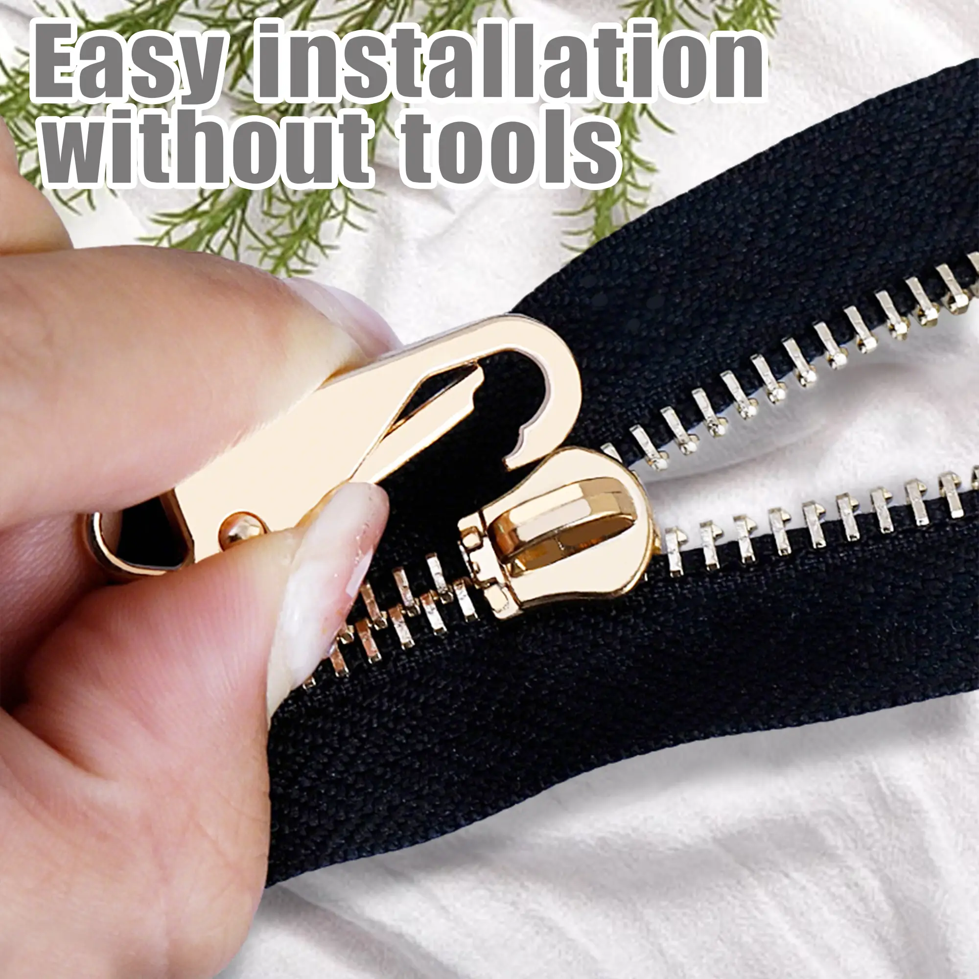20 Counts Zipper Pulls, No-Tool Needed Installation ，Random Colors