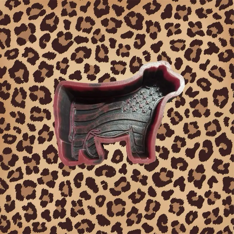 Flag Cow Freshie Mold