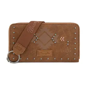 Wrangler Wristlet Wallets for Women Western Clutch Wallet Card Cases with Zipper Pocket