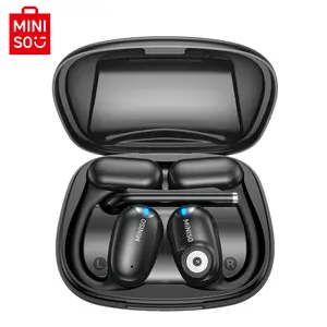 MINISO M66 Brand New Microphone Wireless Bluetooth Earbuds Super Voice Call Video Conferencing Office earbuds Open and Non-in-ear headset Business style stylish headphones and lightweight earbuds wireless support iOS and Android